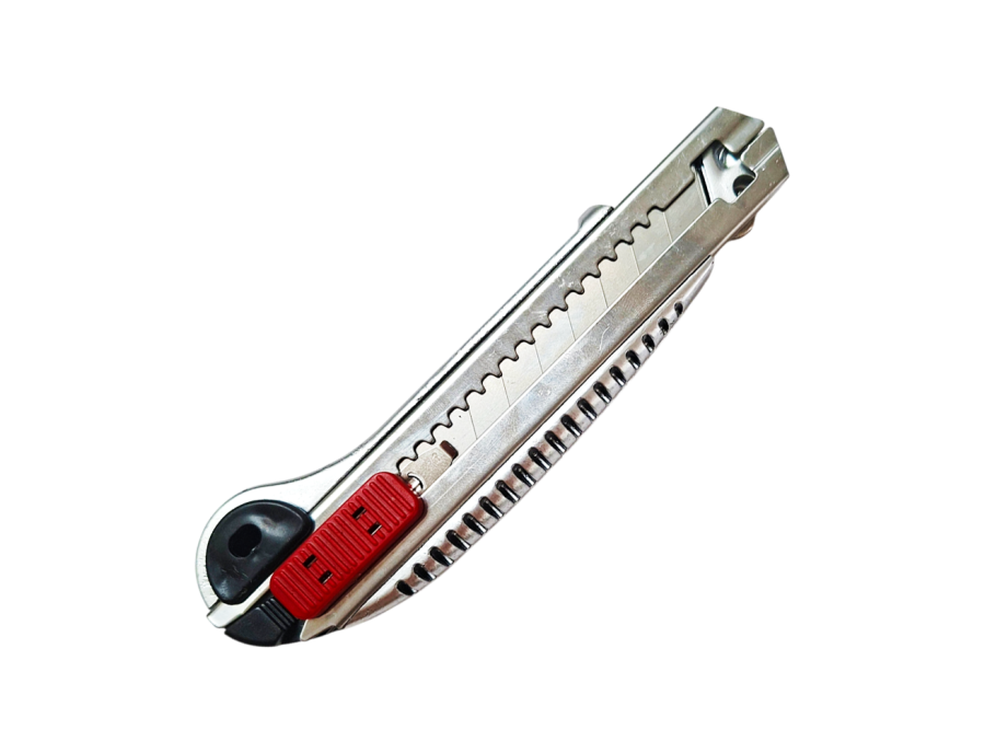 Bisturí grande 18mm metálico seguro Pro