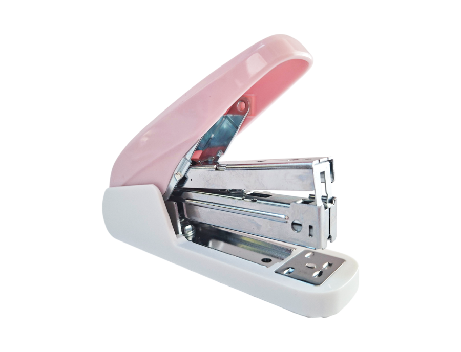 Cosedora Pasta/Metal Media Tira 25 Hojas Menos Esfuerzo DL 0978 - Colores Surtidos