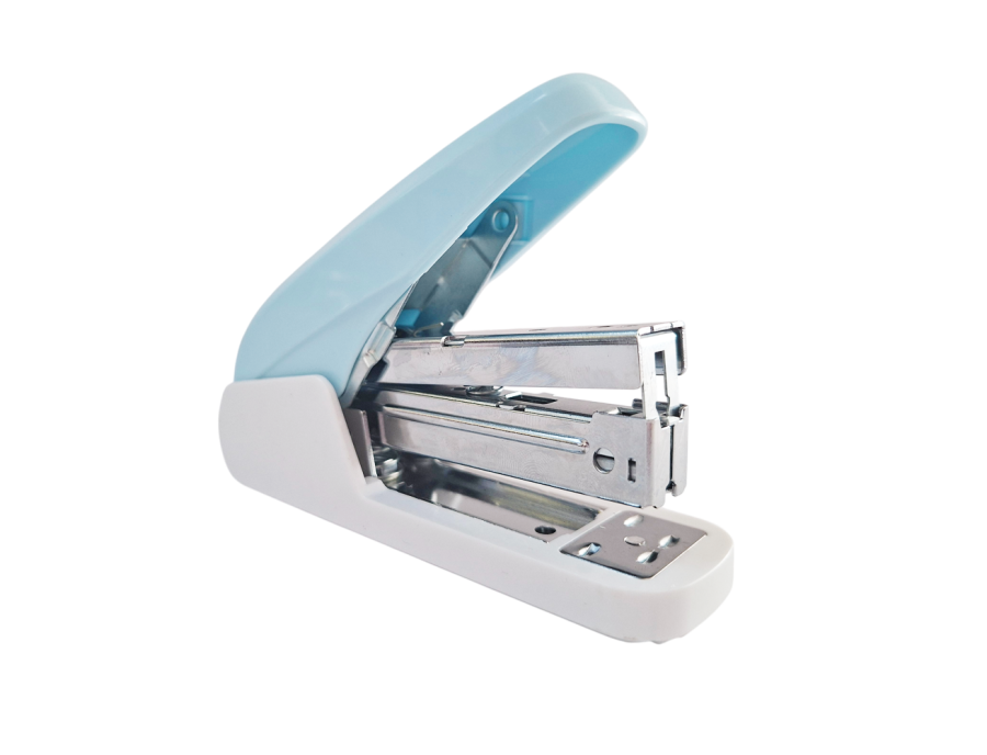 Cosedora Pasta/Metal Media Tira 25 Hojas Menos Esfuerzo DL 0978 - Colores Surtidos