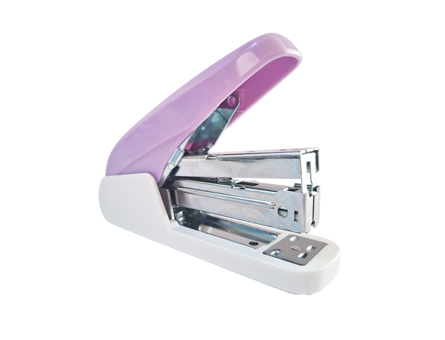 Cosedora Pasta/Metal Media Tira 25 Hojas Menos Esfuerzo DL 0978 - Colores Surtidos