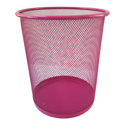 Papelera Piso Metálica 23.5 x 27cm Colores Surtidos