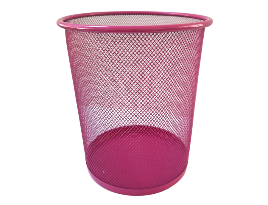 Papelera Piso Metálica 23.5 x 27cm Colores Surtidos