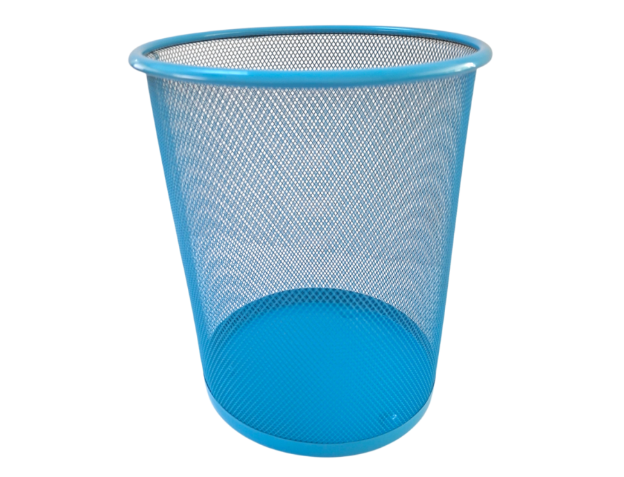 Papelera Piso Metálica 23.5 x 27cm Colores Surtidos