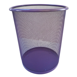 Papelera Piso Metálica 23.5 x 27cm Colores Surtidos