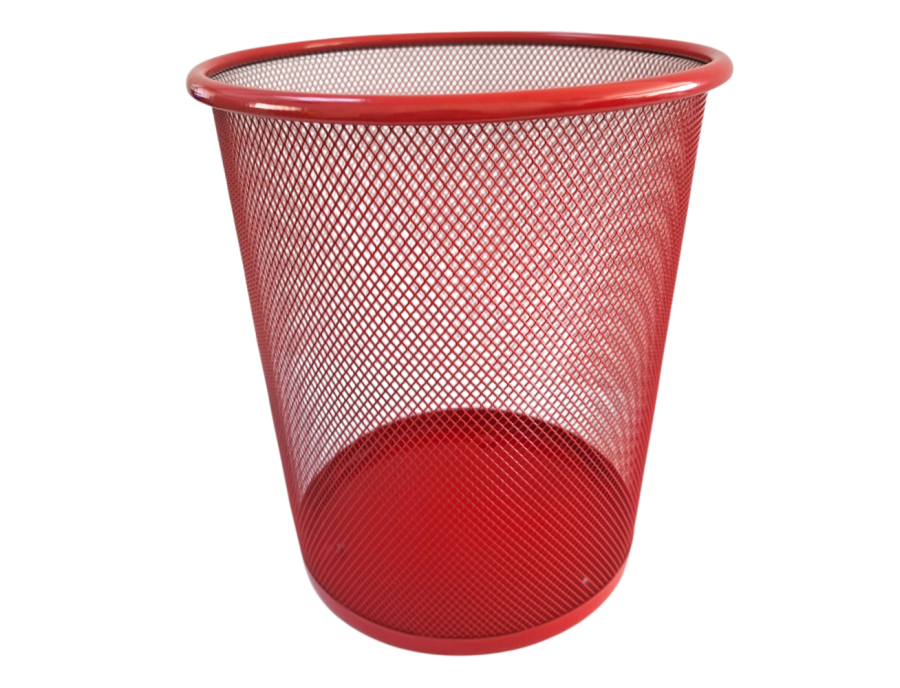 Papelera Piso Metálica 23.5 x 27cm Colores Surtidos