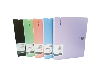 Pasta 3 aros plástica A4 de colores