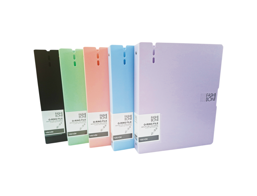 Pasta 3 aros plástica A4 de colores