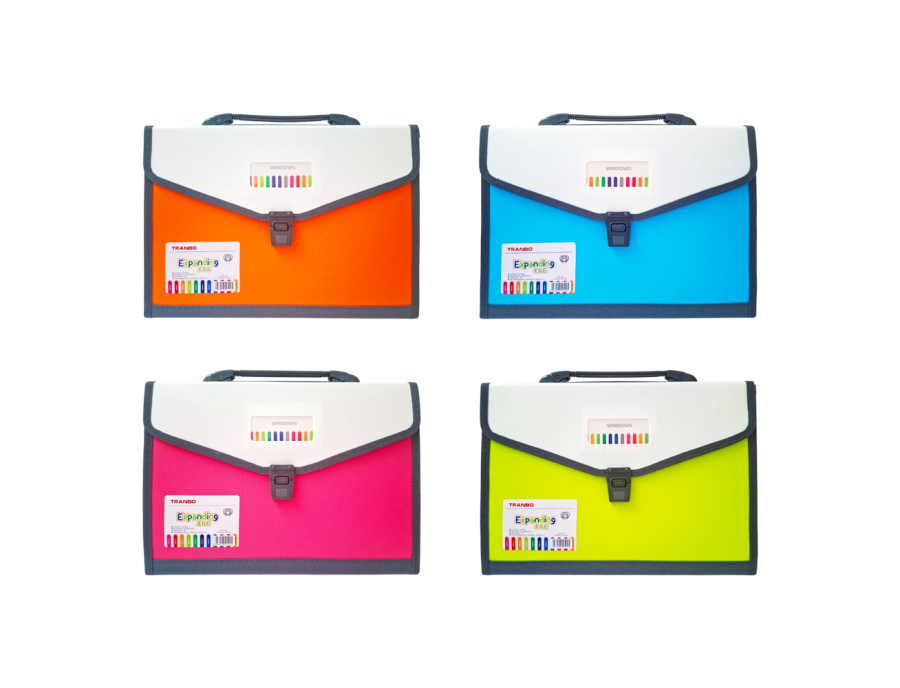 Maletin expandible 13 bolsillos A4 Tranbo