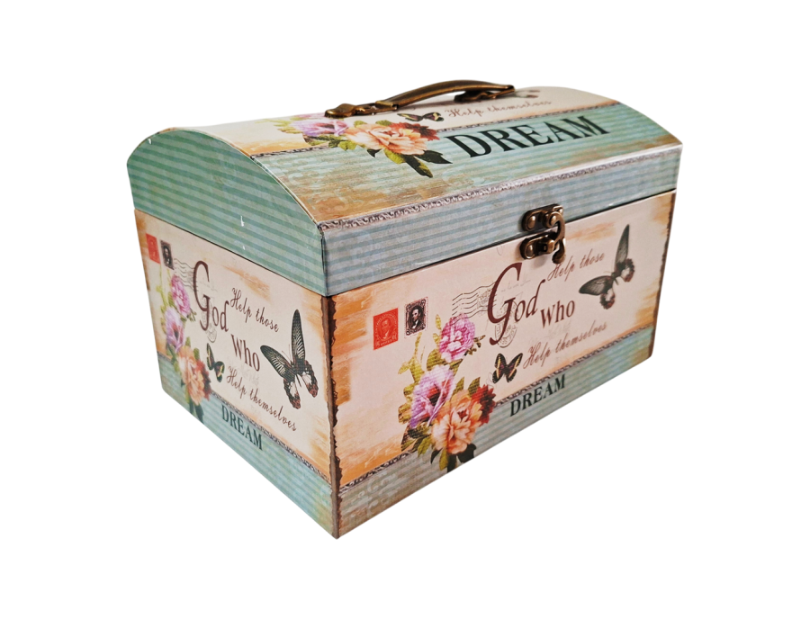 Cajas de Regalo Tipo Baúl con Manija y Cierre (set x3)