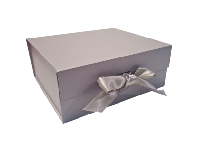 Caja de regalo cuadrada magnética con moño — elegante, práctica y reutilizable
