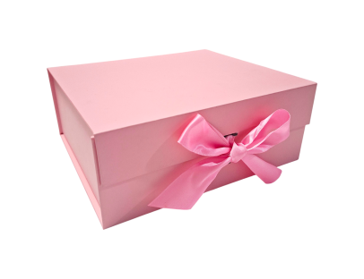 Caja de regalo cuadrada magnética con moño — elegante, práctica y reutilizable