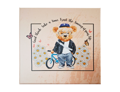 Set de cajas de regalo cuadradas con diseño teddy o mariposa – elegancia y dulzura en cada detalle