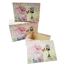 Caja rectangular sencilla (set x3)