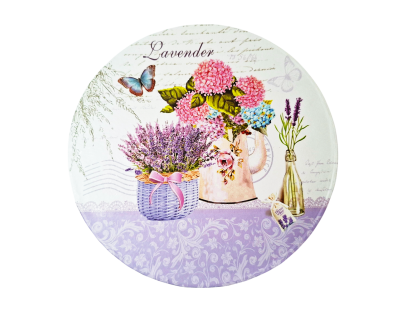 Caja de regalo redonda (Set x3) diseños lavanda y Teddy