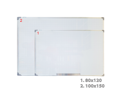 Tablero acrílico magnético con cuadricula