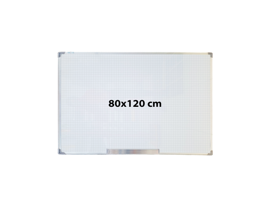 Tablero Acrílico Magnético con Cuadrícula - Marco Aluminio 100x150 y 80x120cm