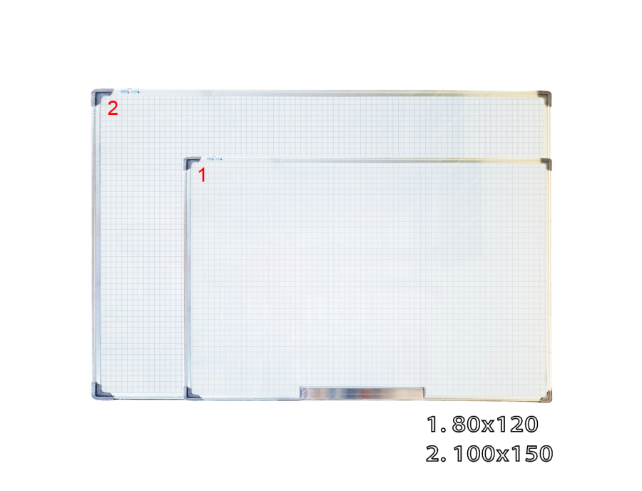 Tablero acrílico magnético con cuadricula