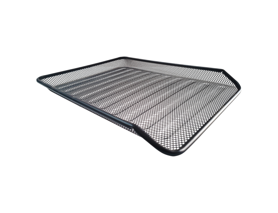 Papelera de escritorio metálica sencilla