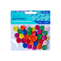 Botones Colores Surtidos X40