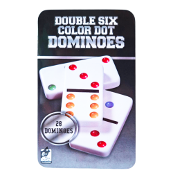 Dominó Doble 6 Caja Metálica Grandes – Juego Clásico 28 Fichas Profesionales