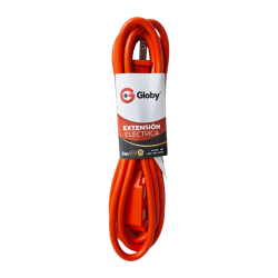 Extensión Eléctrica 3 Metros Naranja Globy – Alargador 3 Tomas
