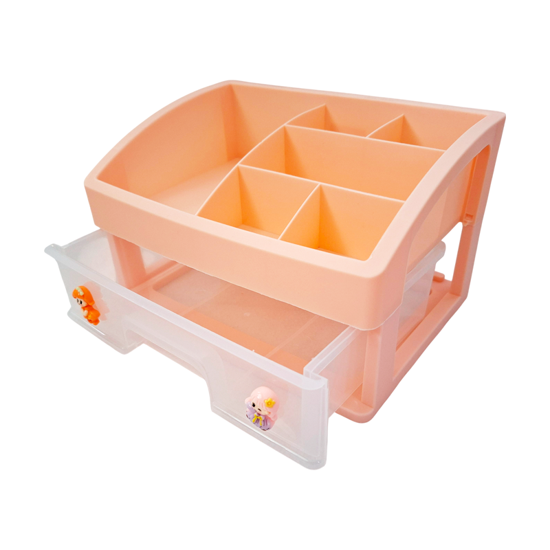 Organizador Plástico 7 Divisiones Con Cajón