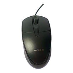 Mouse Óptico Alámbrico USB Negro Tipo A – Ergonómico Plug & Play