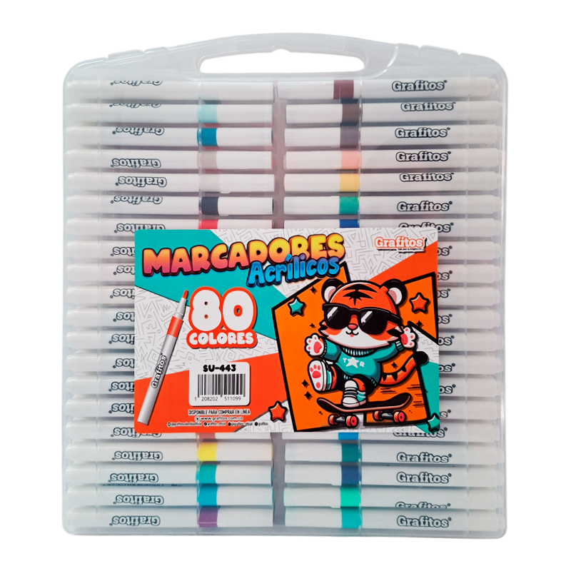 Marcador Acrílico X80 Grafitos