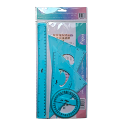 Juego Geométrico Rígido 30 Cm Pastel Notty