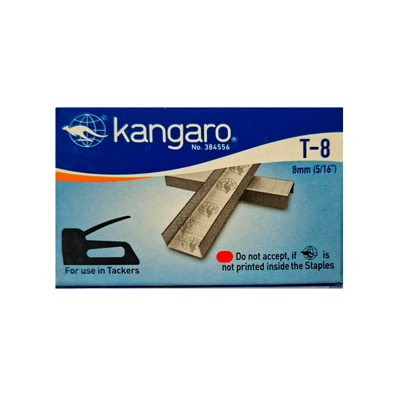 Grapa T8 5/16 Kangaro – Caja 1000 Unidades Grapas Standard