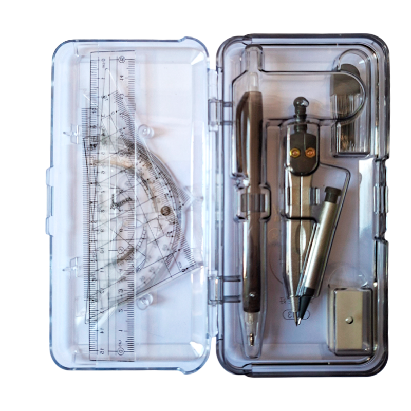 Set Geométrico 8 Piezas Caja Acrílica