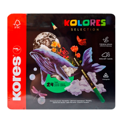 Colores Selection Premium Kores x24 – Lápices de Colores Alta Calidad + Sacapuntas