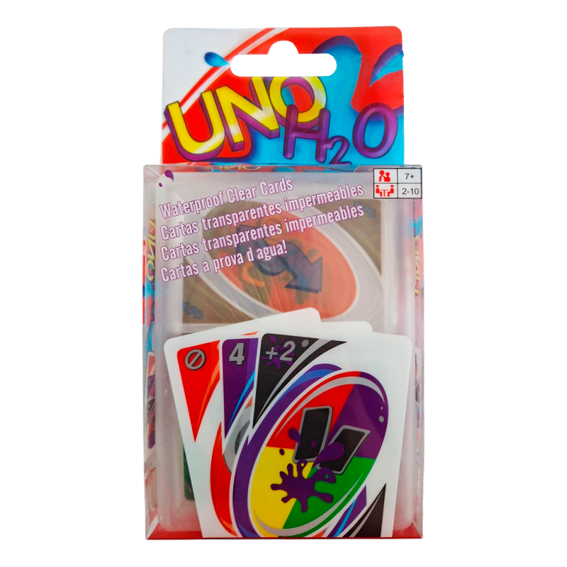 Juego de Cartas Uno H2O – Cartas Impermeables Portátiles