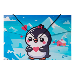 Carpeta Fuelle Estampada Klipp Cartón con Resorte – Expandible Oficina/Escolar