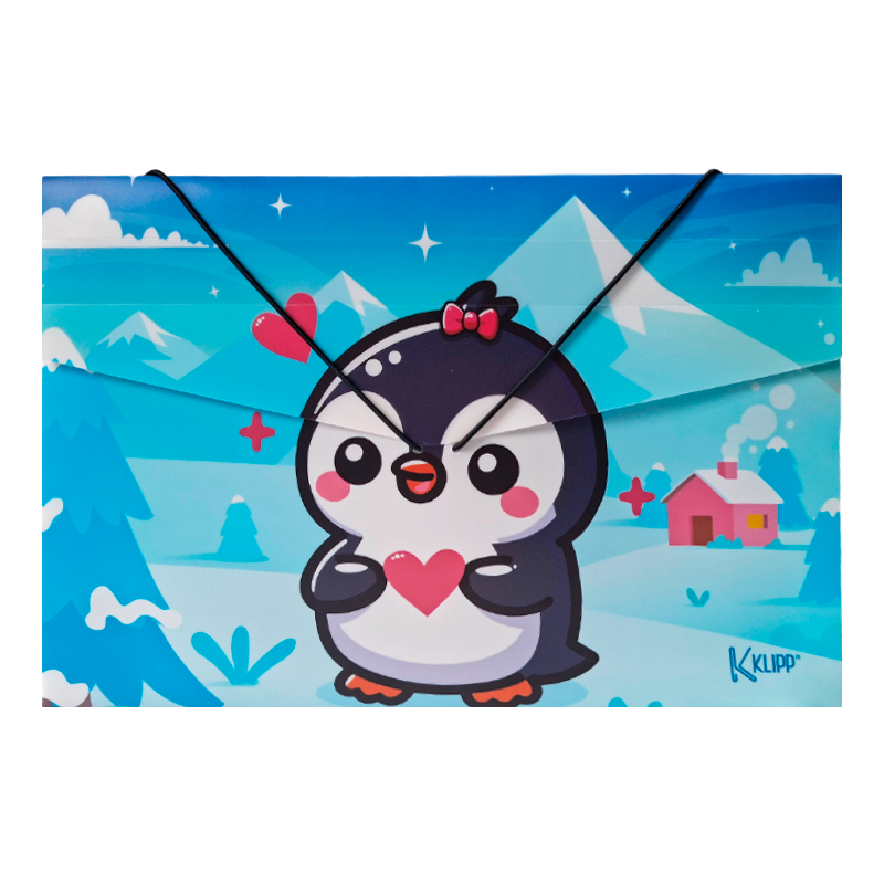 Carpeta Fuelle Estampada Klipp Cartón con Resorte – Expandible Oficina/Escolar