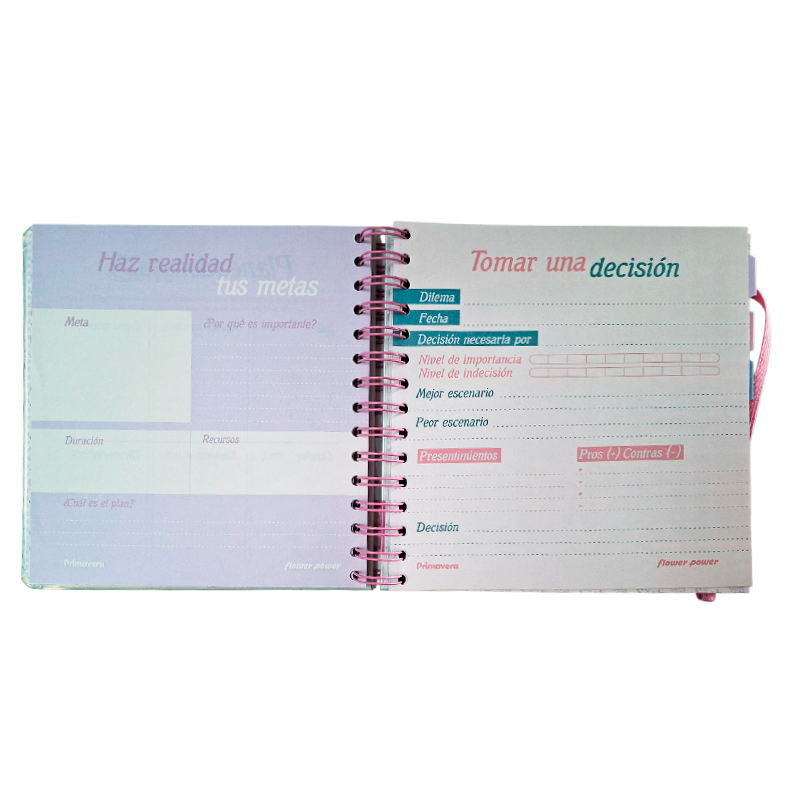 Agenda Planeador Primavera 2025 – Agenda Anual con Planificador Semanal