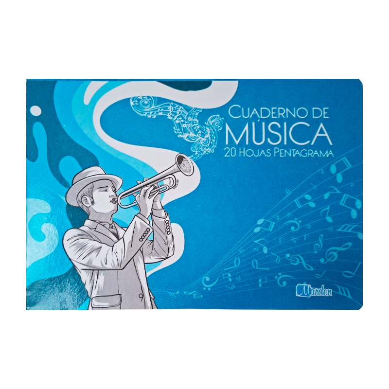 Cuaderno Música Grapado Marden