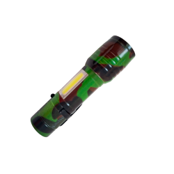 Linterna LED Recargable Mini Camuflado – Luz Frontal + Lateral + Cable USB