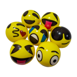 Pelota Antiestrés Motivos 5.5 cm – Emoticones o Animales Surtidos