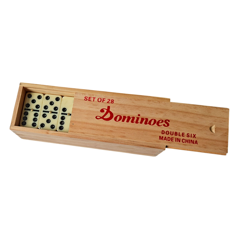Domino Caja De Madera X28