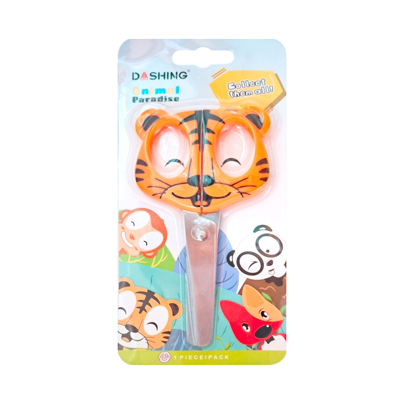 Tijera Escolar Punta Roma Animal Paradise