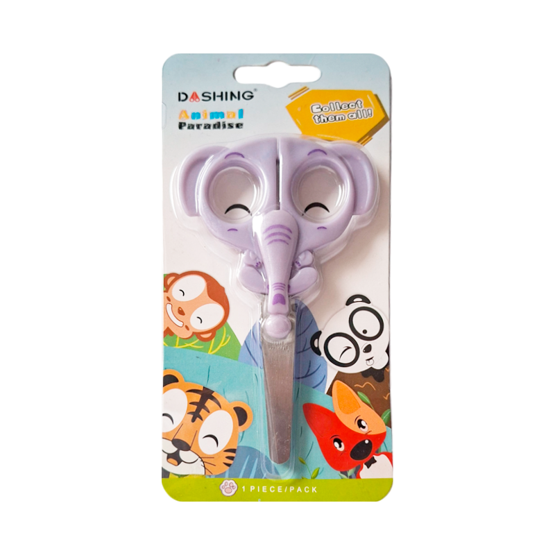 Tijera Escolar Punta Roma Animal Paradise