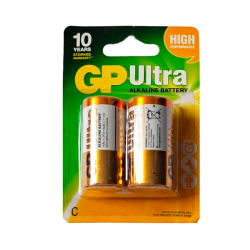 Pilas Alcalinas C Super Alkalina Medianas GP - Blíster 2 Unidades