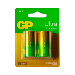 Pilas Alcalinas C Super Alkalina Medianas GP - Blíster 2 Unidades