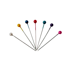 Alfileres Cabeza Redonda Colores Paleta x40 – Pack 40 Unidades para Costura