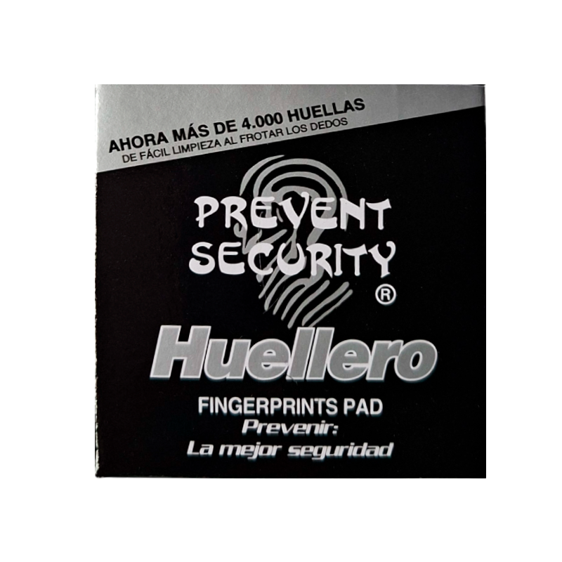 Almohadilla Dactilar PREVENT SECURITY - 4000 Huellas, Tinta Negra