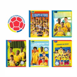 Cuaderno Selección Colombia Cuadriculado 100 Hojas Norma