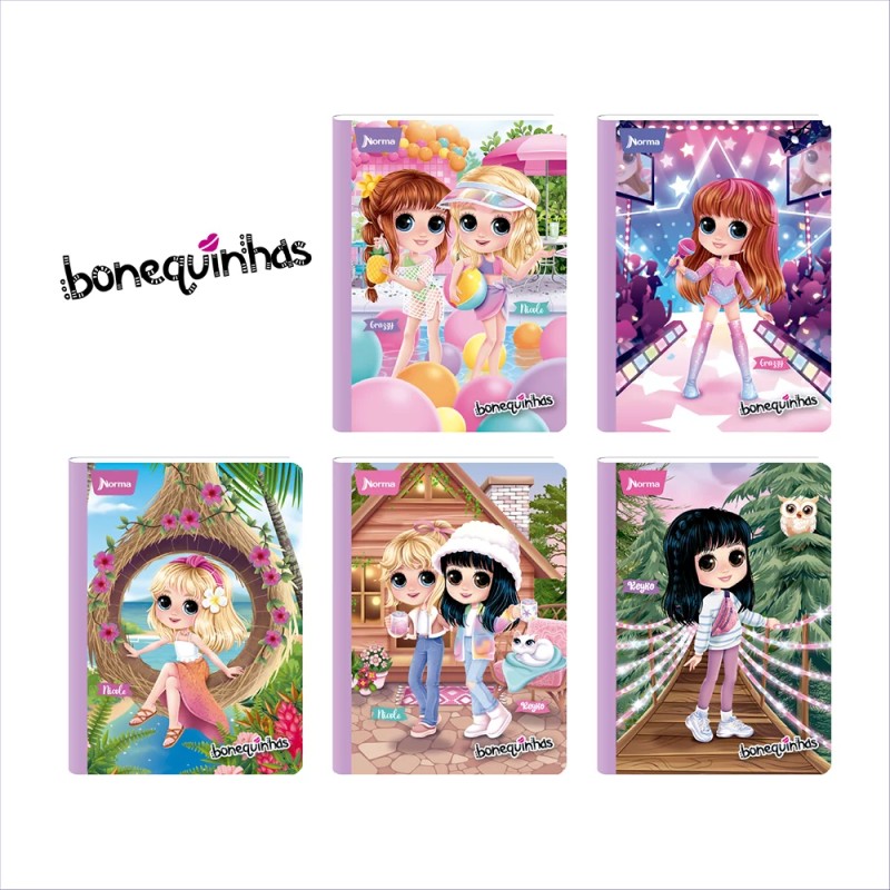 copy of Cuaderno Bonequinhas Antonia Cuadriculado 100 hojas NORMA
