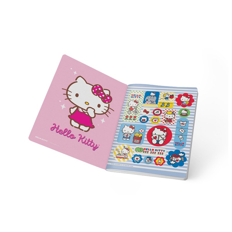 Cuaderno cosido Hello Kitty 100 hojas cuadriculado Scribe