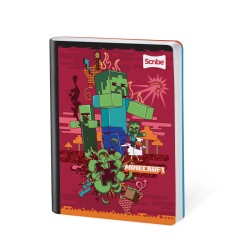 Cuaderno Cosido Minecraft 100 Hojas Cuadriculado Scribe